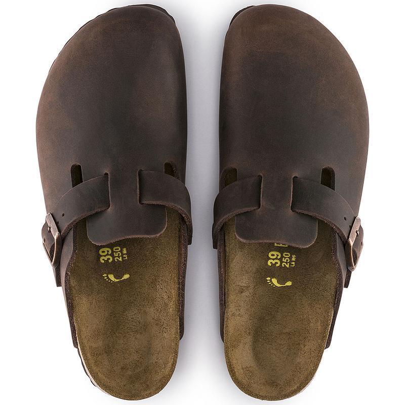 Birkenstock Oiled Læder Boston Dame Brune | DK 316OKI